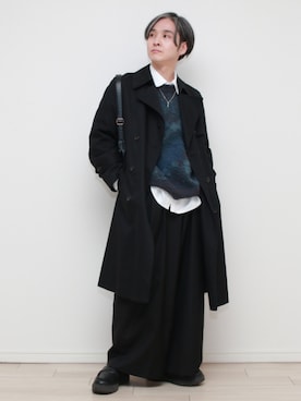 「アイテム（イヤリング）」を使った、sndiさん（メンズ・165cm）の秋コーディネート