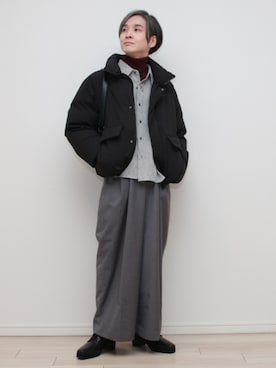 「アイテム（ネックレス）」を使った、sndiさん（メンズ・165cm・40代）の冬コーディネート