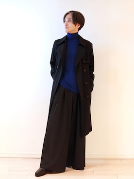 「アイテム（トレンチコート）」を使った、sndi1984さん（メンズ・165cm）の秋コーディネート