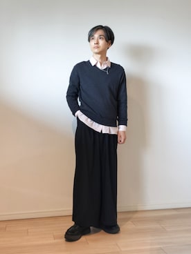 「アイテム（イヤリング）」を使った、sndi1984さん（メンズ・165cm）の秋コーディネート