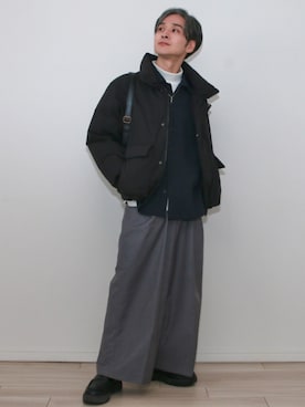 「アイテム（チャーム）」を使った、sndiさん（メンズ・165cm）の冬コーディネート