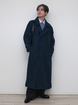 「アイテム（イヤリング）」を使った、sndiさん（メンズ・165cm）の冬コーディネート