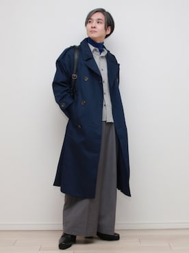 「アイテム（チャーム）」を使った、sndiさん（メンズ・165cm）の秋コーディネート