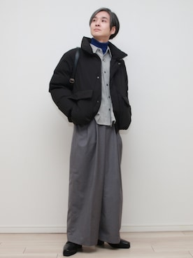 「アイテム（チャーム）」を使った、sndiさん（メンズ・165cm）の秋コーディネート