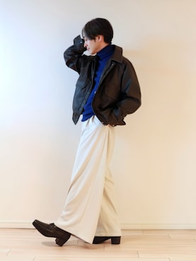 「アイテム（イヤリング）」を使った、sndi1984さん（メンズ・165cm）の秋コーディネート