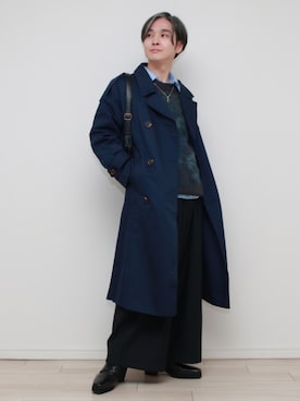 「アイテム（チャーム）」を使った、sndiさん（メンズ・165cm）の秋コーディネート