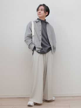 「アイテム（イヤリング）」を使った、sndiさん（メンズ・165cm）の秋コーディネート