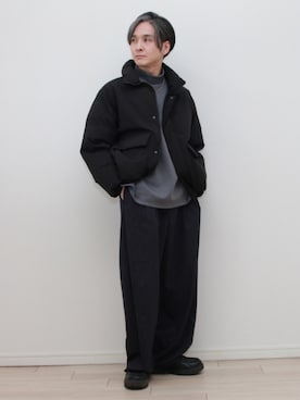 「アイテム（ダウンジャケット/コート）」を使った、sndi1984さん（メンズ・165cm）の秋コーディネート