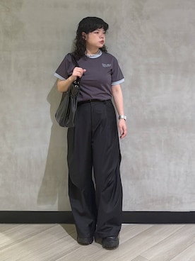 「PBLIM（ページボーイリム）のアイテム」を使った、ぺーさん（レディース・156cm）の夏コーディネート