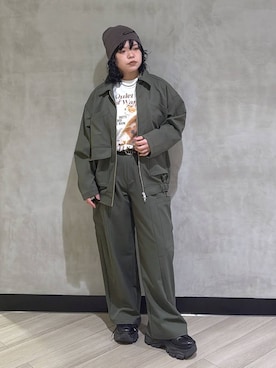 「PAGEBOY（ページボーイ）のアイテム（帽子）」を使った、094ripeさん（レディース・156cm）の春コーディネート