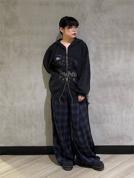 「PAGEBOY（ページボーイ）のサイドレースパンツ2/スラックス（スラックス、その他）」を使った、ぺーさん（レディース）の秋コーディネート