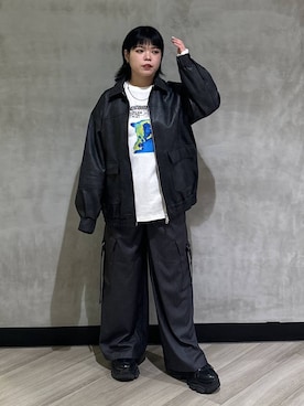 「PAGEBOY（ページボーイ）の【ステンレス素材】ロングボールチェーンネックレス（ネックレス）」を使った、094ripeさん（レディース・156cm）の秋コーディネート