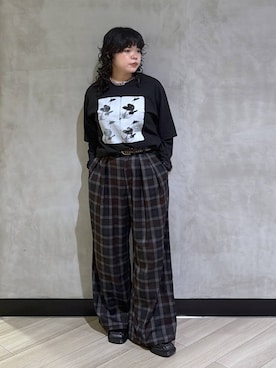 「PBLIM（ページボーイリム）のアイテム」を使った、ぺーさん（レディース・156cm）の夏コーディネート