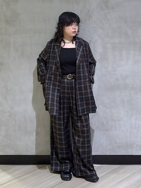 「PBLIM（ページボーイリム）のアイテム」を使った、ぺーさん（レディース・156cm）の夏コーディネート