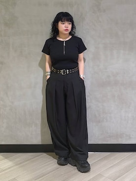 「PAGEBOY（ページボーイ）のアイテム（パンツ）」を使った、094ripeさん（レディース・156cm）の春コーディネート