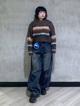 「PAGEBOY（ページボーイ）のアイテム（スカート）」を使った、094ripeさん（レディース・156cm）の冬コーディネート