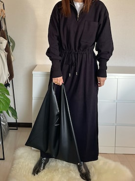 Ameri（アメリ）の「エルフィンエンブロイダリーカフタンドレス