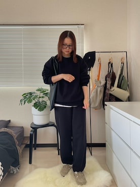 「MM6 Maison Margiela（ｴﾑｴﾑｼｯｸｽ ﾒｿﾞﾝ ﾏﾙｼﾞｪﾗ）のアイテム（バッグ）」を使った、yuRiさん（レディース・161cm）の冬コーディネート