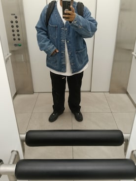 「アイテム（カバーオール）」を使った、gogogo58さん（メンズ・174cm）の秋コーディネート