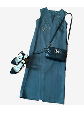 「TIFFANY&Co.（ティファニー）のアイテム（ネックレス）」を使った、keiさん（レディース・155cm）の秋コーディネート