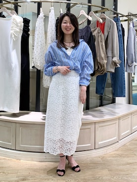 「grace grace （グラスグラス）のアイテム」を使った、ikeda.sさん（レディース・159cm）の春コーディネート