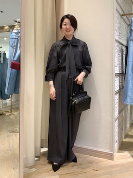「タックパンツ」｜ikeda.sさん（レディース・159cm）の夏コーディネート