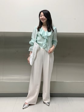 「NOLLEY’S（ノーリーズ）のアイテム」を使った、ikeda.sさん（レディース・159cm）の春コーディネート