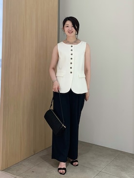 「NOLLEY’S（ノーリーズ）のアイテム（アクセサリー）」を使った、ikeda.sさん（レディース・159cm）の夏コーディネート