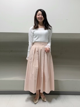 「NOLLEY’S（ノーリーズ）のアイテム」を使った、ikeda.sさん（レディース・159cm）の冬コーディネート