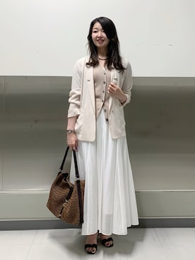 「NOLLEY’S（ノーリーズ）のアイテム」を使った、ikeda.sさん（レディース・159cm）の夏コーディネート