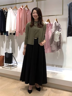 「NOLLEY’S（ノーリーズ）のアイテム」を使った、ikeda.sさん（レディース・159cm）の秋コーディネート