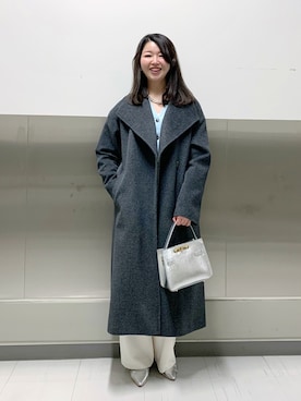 「NOLLEY’S（ノーリーズ）のアイテム（ショルダーバッグ）」を使った、ikeda.sさん（レディース・159cm）の秋コーディネート