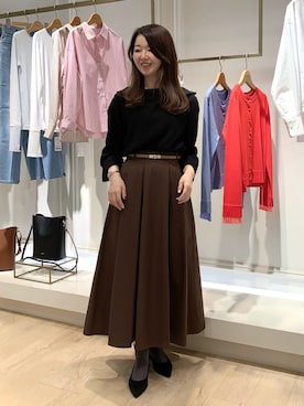 「NOLLEY’S Sophi（ノーリーズソフィ）のアイテム」を使った、ikeda.sさん（レディース・159cm）の秋コーディネート