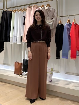 「grace grace （グラスグラス）のアイテム」を使った、ikeda.sさん（レディース・159cm）の秋コーディネート