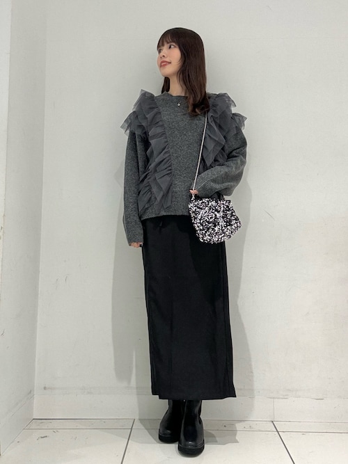 セール】アシンメトリーオリカエシペンシルスカート（スカート