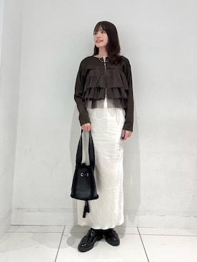 ななみさん（骨格ナチュラル・レディース・169cm）の秋コーディネート