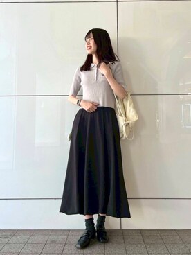 「SENSE OF PLACE by URBAN RESEARCH（センスオブプレイスバイアーバンリサーチ）のコインローファー（ローファー）」を使った、ななみさん（レディース・169cm）の春コーディネート