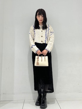 「SENSE OF PLACE by URBAN RESEARCH（センスオブプレイスバイアーバンリサーチ）の『消臭』サイドゴアボリュームソールブーツ（ブーツ）」を使った、ななみさん（レディース・169cm）の秋コーディネート