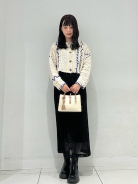 「SENSE OF PLACE by URBAN RESEARCH（センスオブプレイスバイアーバンリサーチ）の『消臭』サイドゴアボリュームソールブーツ（ブーツ）」を使った、ななみさん（レディース・169cm）の秋コーディネート