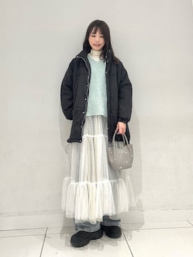 「SENSEOFPLACE」｜ななみさん（レディース・169cm）の冬コーディネート