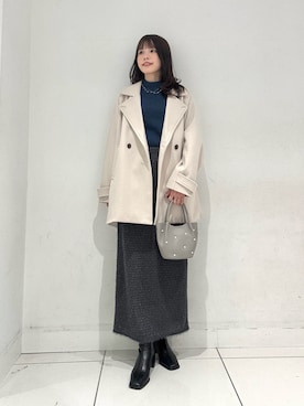 「骨格ナチュラル」｜ななみさん（レディース・169cm）の冬コーディネート