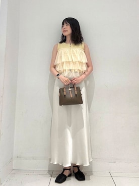 「アイテム（スカート）」を使った、ななみさん（レディース・169cm）の夏コーディネート