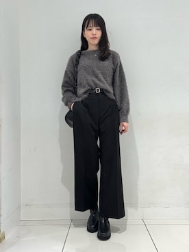 「SMELLY（スメリー）のアイテム」を使った、ななみさん（骨格ナチュラル・レディース・169cm）の冬コーディネート