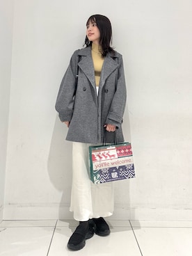 「アイテム（その他アウター）」を使った、ななみさん（レディース・169cm）の冬コーディネート