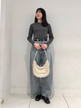 「春先取りコーデ」｜ななみさん（レディース・169cm）の冬コーディネート