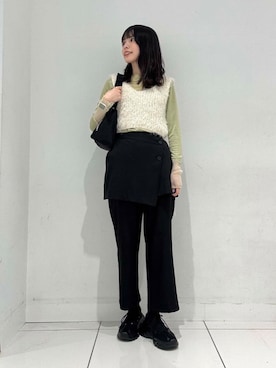 「春先取りコーデ」｜ななみさん（レディース・169cm）の冬コーディネート