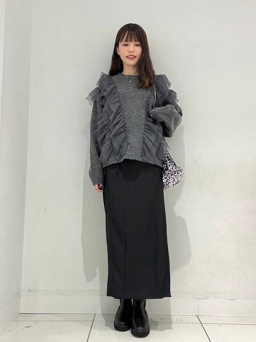 セール】アシンメトリーオリカエシペンシルスカート（スカート