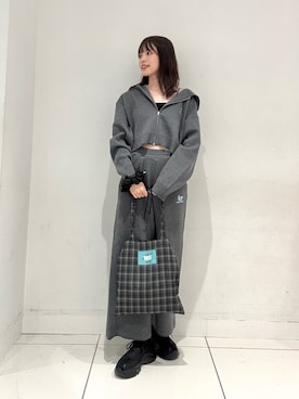 「SENSE OF PLACE by URBAN RESEARCH（センスオブプレイスバイアーバンリサーチ）のアイテム（トートバッグ）」を使った、ななみさん（レディース・169cm）の秋コーディネート