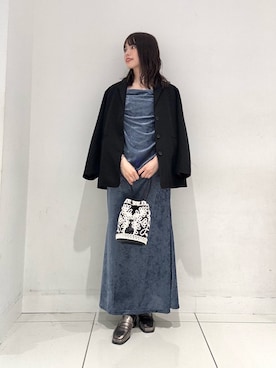 「アイテム（その他アウター）」を使った、ななみさん（レディース・169cm）の秋コーディネート