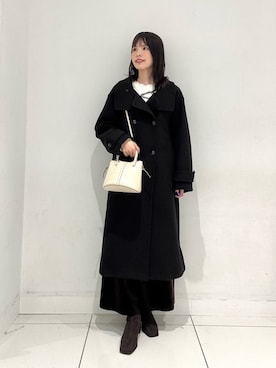 「冬の注目アウター」｜「アイテム（ジャケット/アウター）」を使った、ななみさん（レディース・169cm）の秋コーディネート